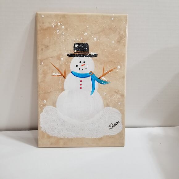 Eliane made in Brazile hand painted trivet - Picture 1 of 10